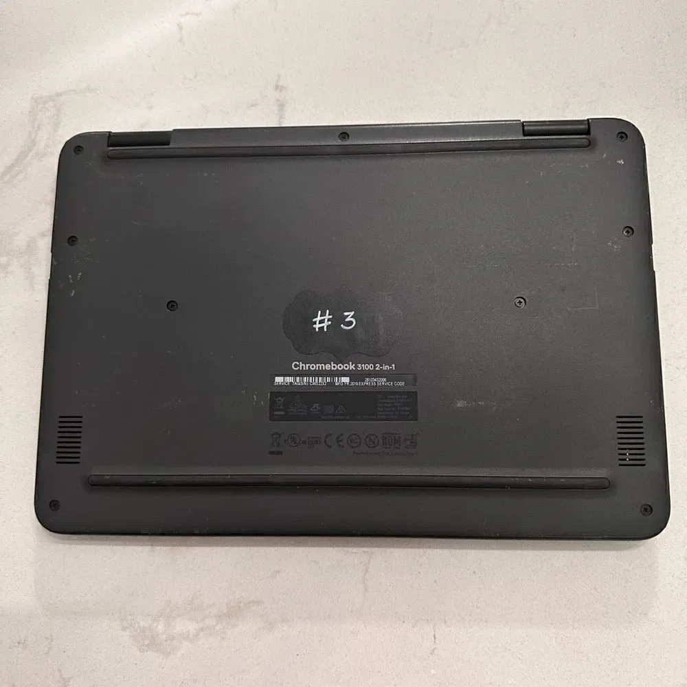DELL 2 in 1 Chromebook 3100 Laptop in Gray Gunmetal Color (refurbished/used)